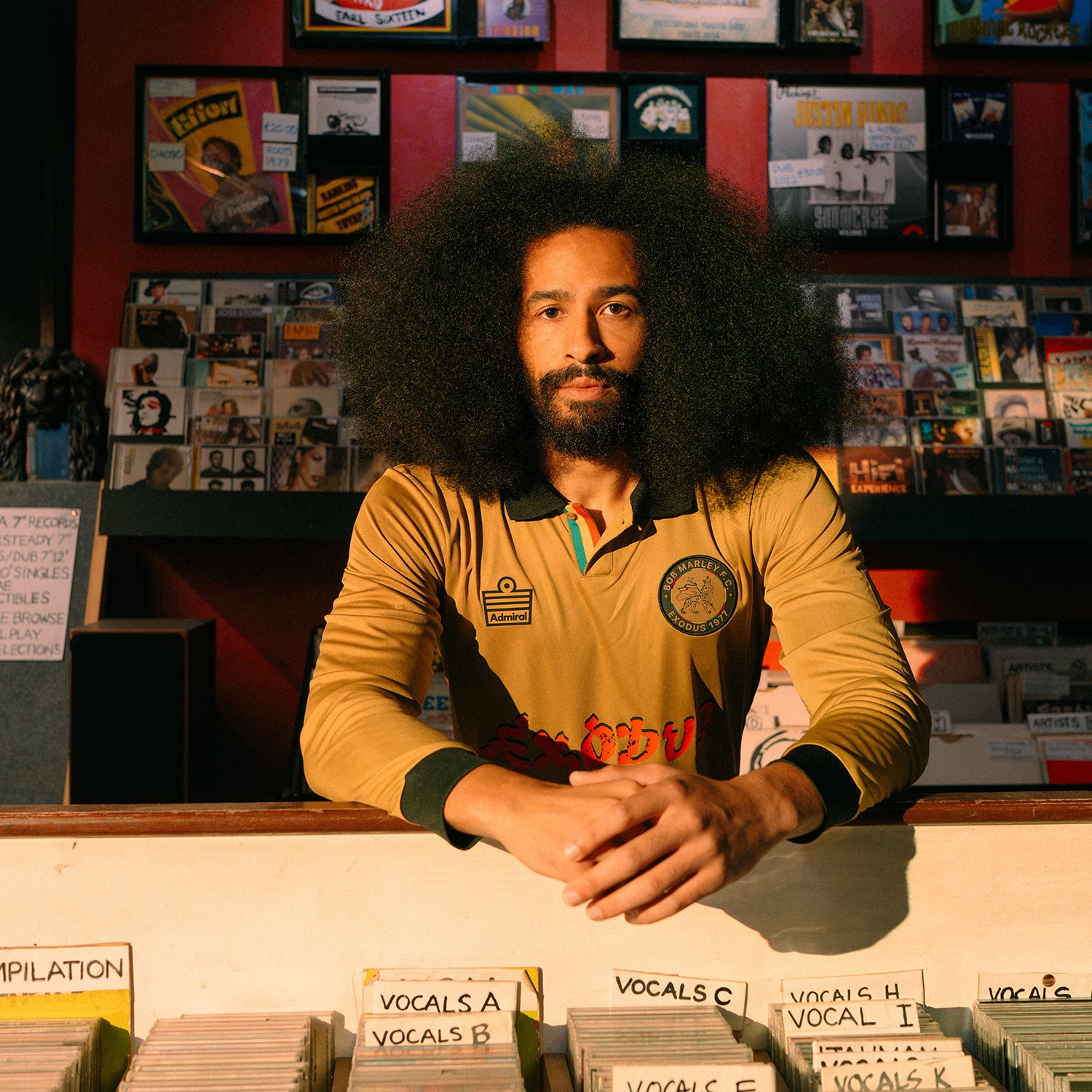 Admiral and Bob Marley Exodus Football Shirt - Admiral Sports