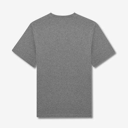 Denzell Embroidered T-Shirt - Grey Marl