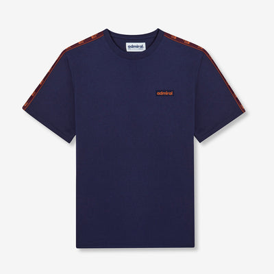 Bardon Repeat Tape T-Shirt - Navy