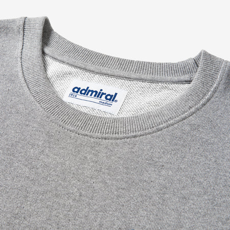 Stamford Embroidered Sweatshirt - Grey Marl