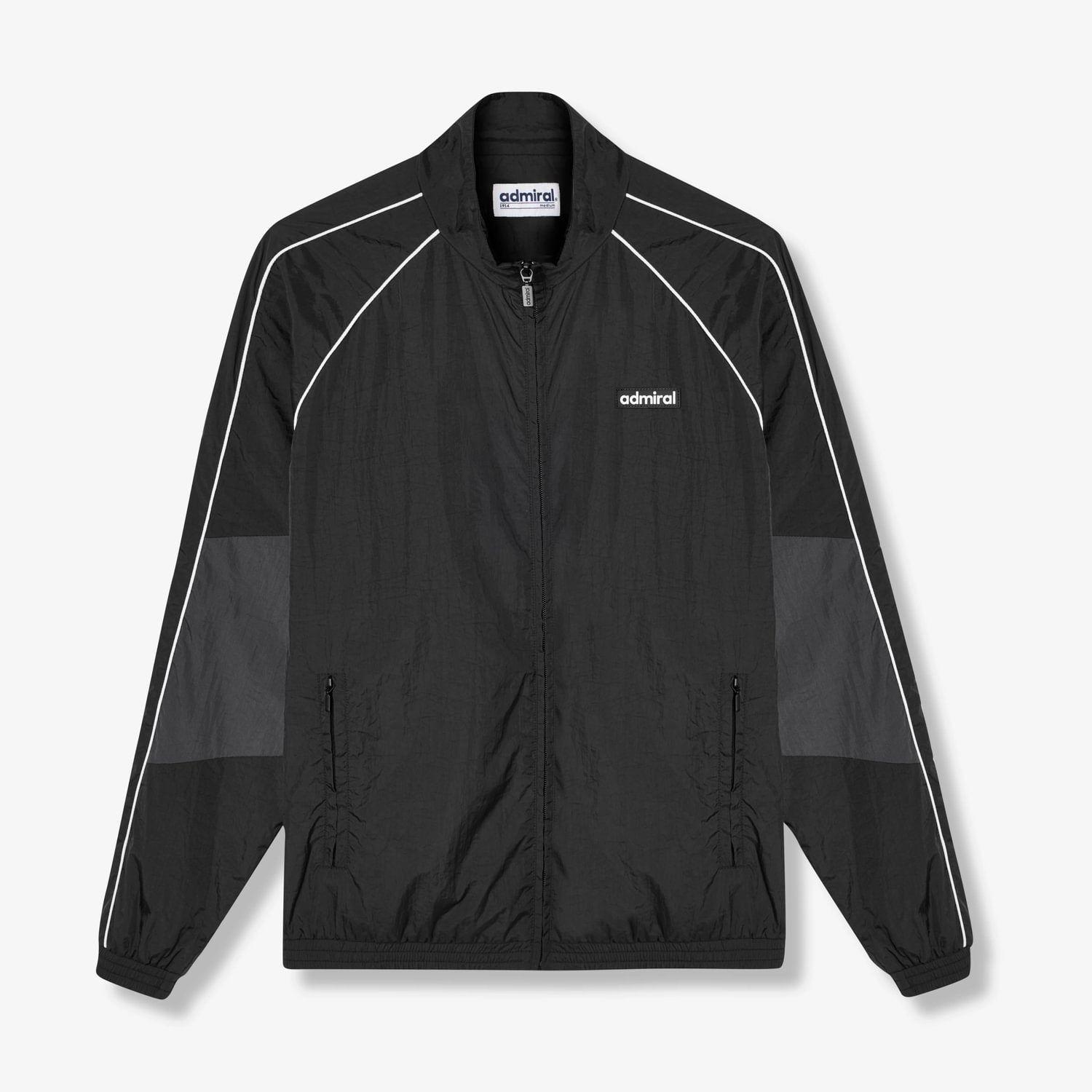 Rushford Woven Track Jacket - Black - Admiral Sports