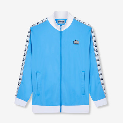 Oadby Repeat Tape Track Top - Sky Blue