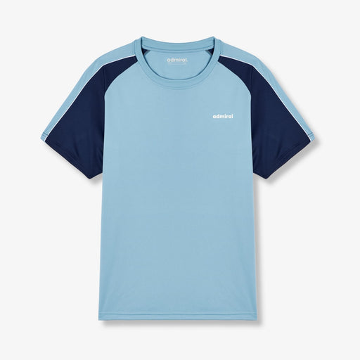 Pluto Raglan Poly T-Shirt - Sky Blue/Navy