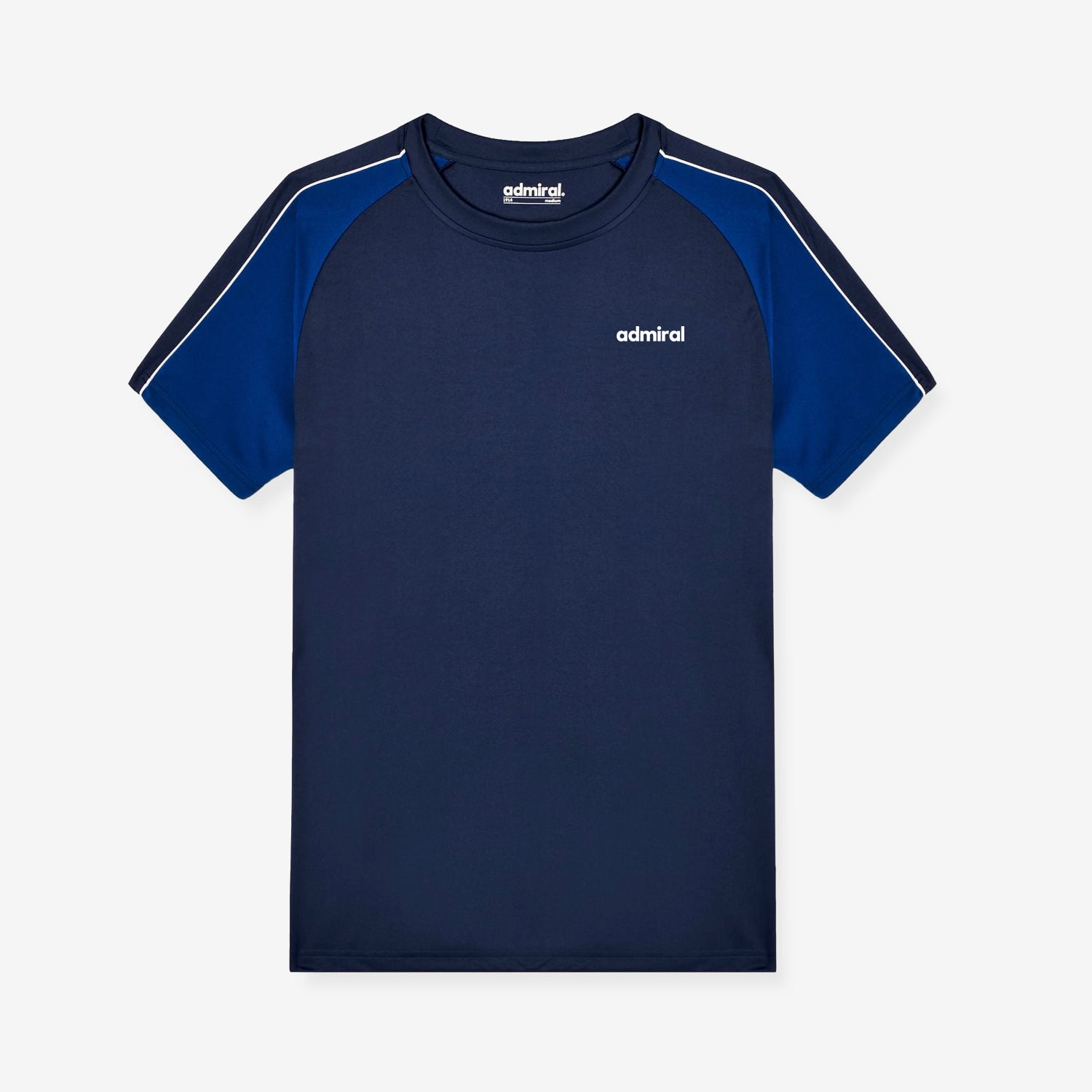 Pluto Raglan Poly T-Shirt | Navy/Royal Blue | Admiral Sports