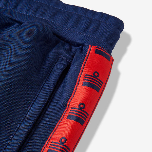 Enville Repeat Tape Track Pants - Navy/Red