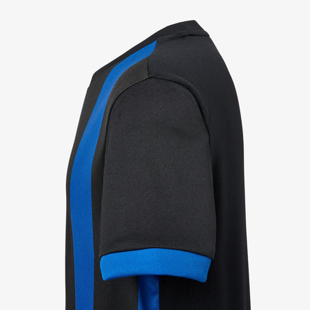 Striped Football Shirt Juniors - Black/Royal