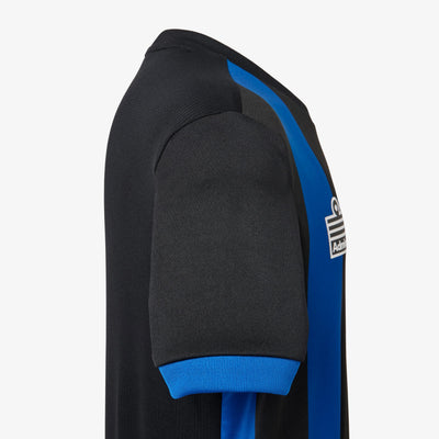 Striped Football Shirt Juniors - Black/Royal