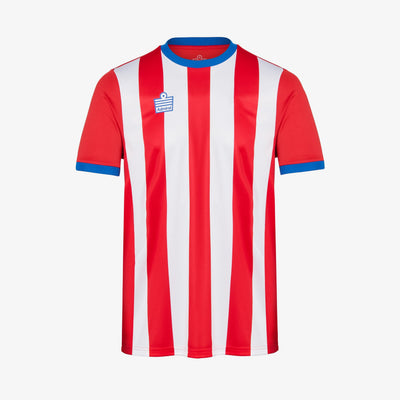 Striped Football Shirt Adults - Red/White