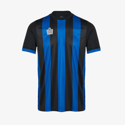 Striped Football Shirt Adults - Black/Royal