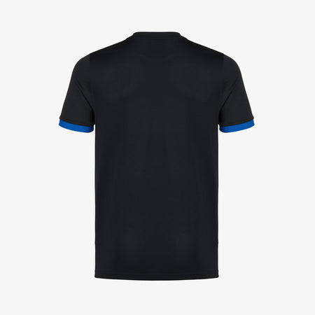 Striped Football Shirt Adults - Black/Royal