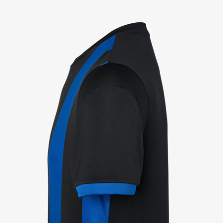Striped Football Shirt Adults - Black/Royal