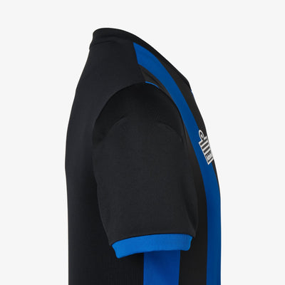 Striped Football Shirt Adults - Black/Royal