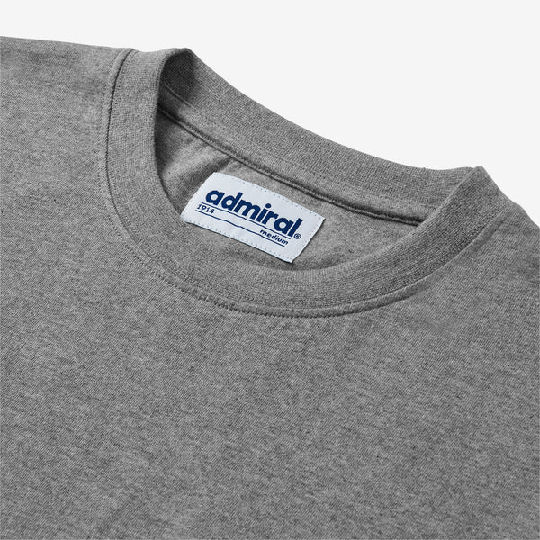 Denzell Embroidered T-Shirt - Grey Marl