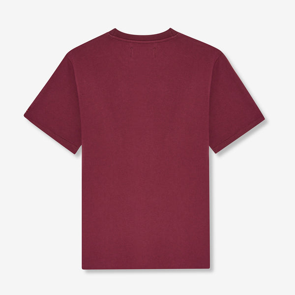 Denzell Logo T-Shirt - Burgundy