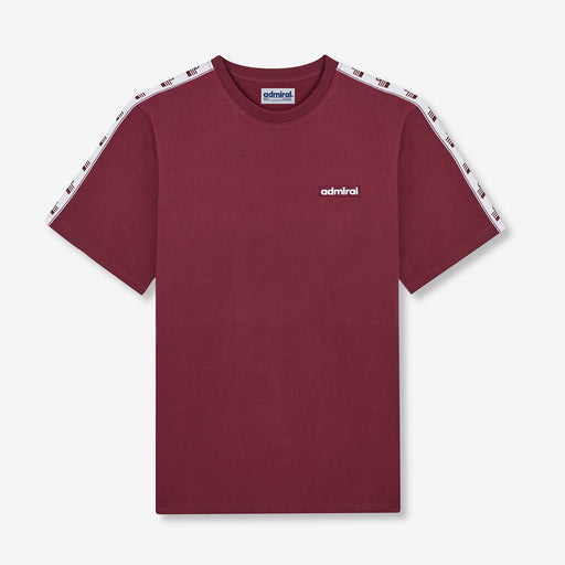 Bardon Repeat Tape T-Shirt - Burgundy