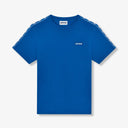 Bardon Repeat Tape T-Shirt - Royal Blue/White