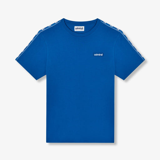 Bardon Repeat Tape T-Shirt - Royal Blue/White