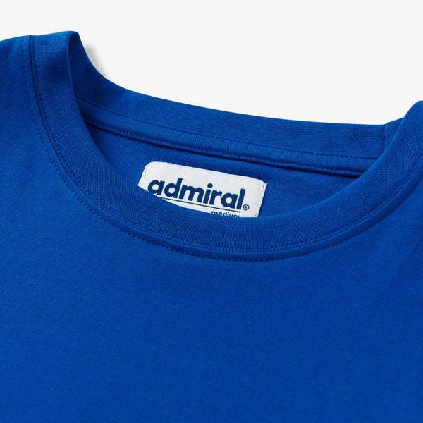 Bardon Repeat Tape T-Shirt - Royal Blue/White