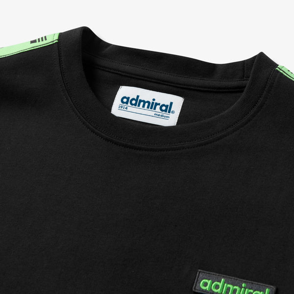 Bardon Repeat Tape T-Shirt - Black/Lime