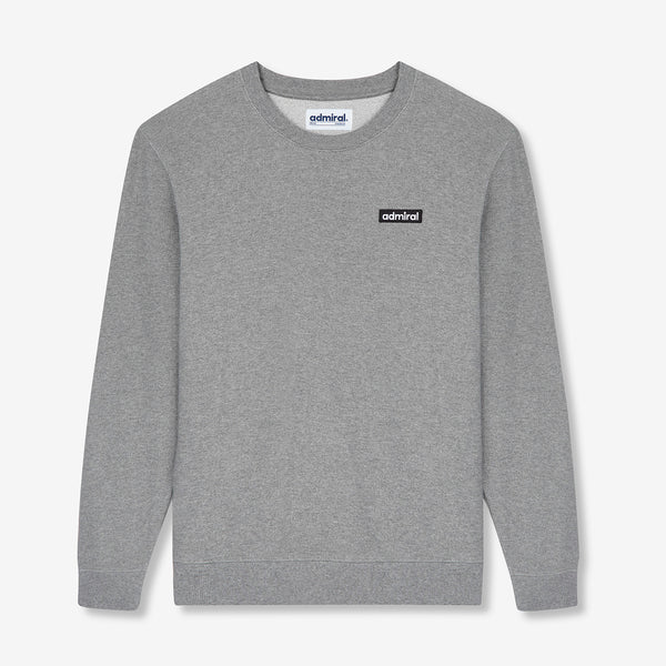 Stamford Embroidered Sweatshirt - Grey Marl