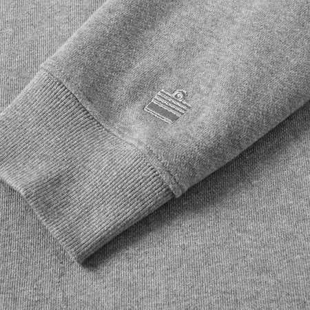 Stamford Embroidered Sweatshirt - Grey Marl