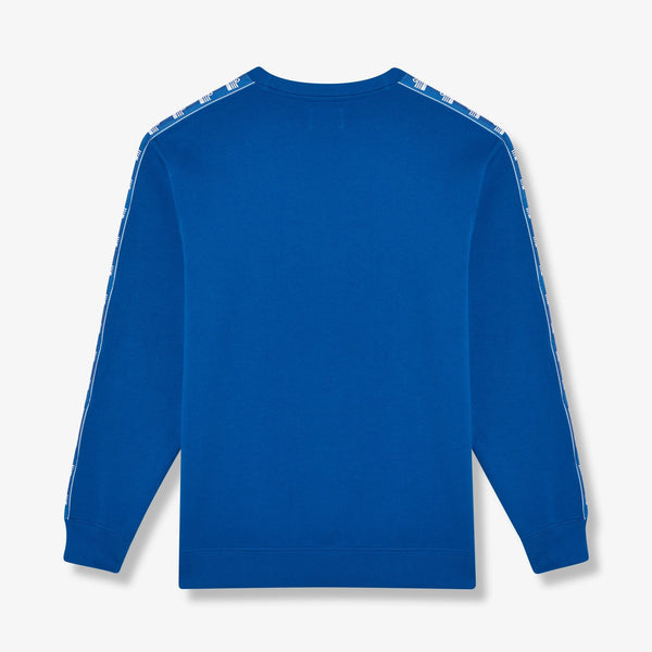 Alton Repeat Tape Sweatshirt - Royal Blue/White