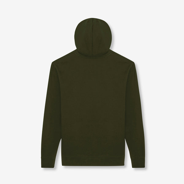 Harcourt Embroidered Hoodie - Dark Green