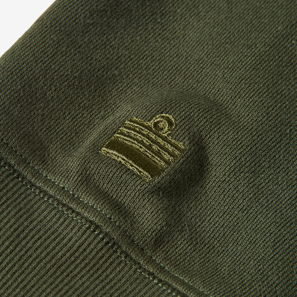 Harcourt Embroidered Hoodie - Dark Green