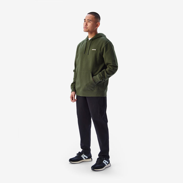 Harcourt Embroidered Hoodie - Dark Green