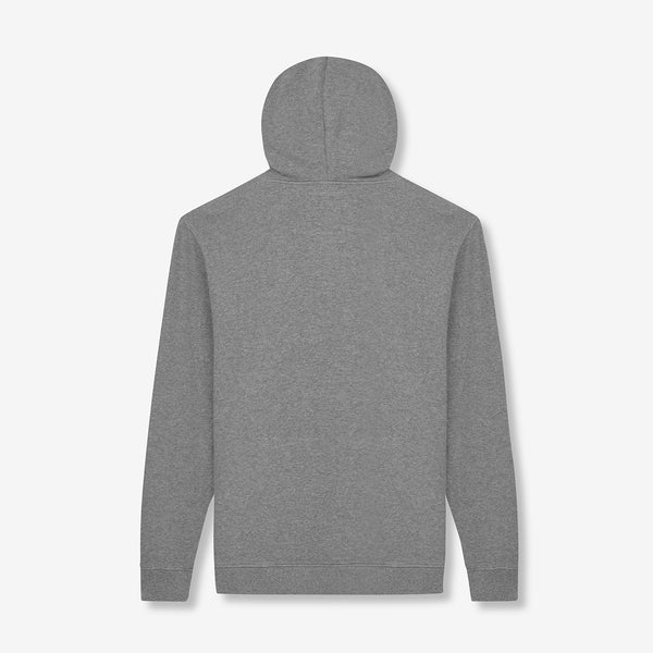 Harcourt Embroidered Hoodie - Grey Marl