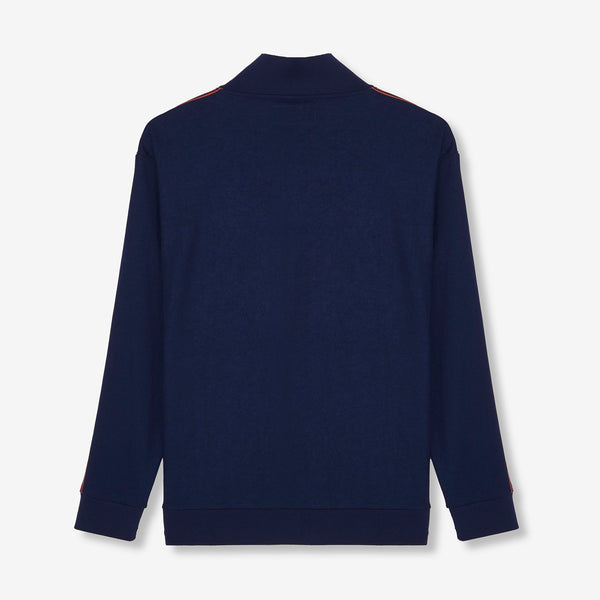 Coles Repeat Tape Track Top - Navy