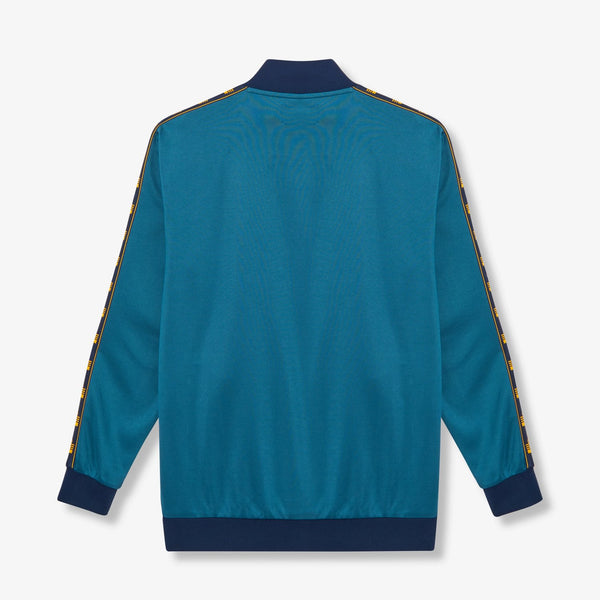 Coles Repeat Tape Track Top - Teal/Yellow