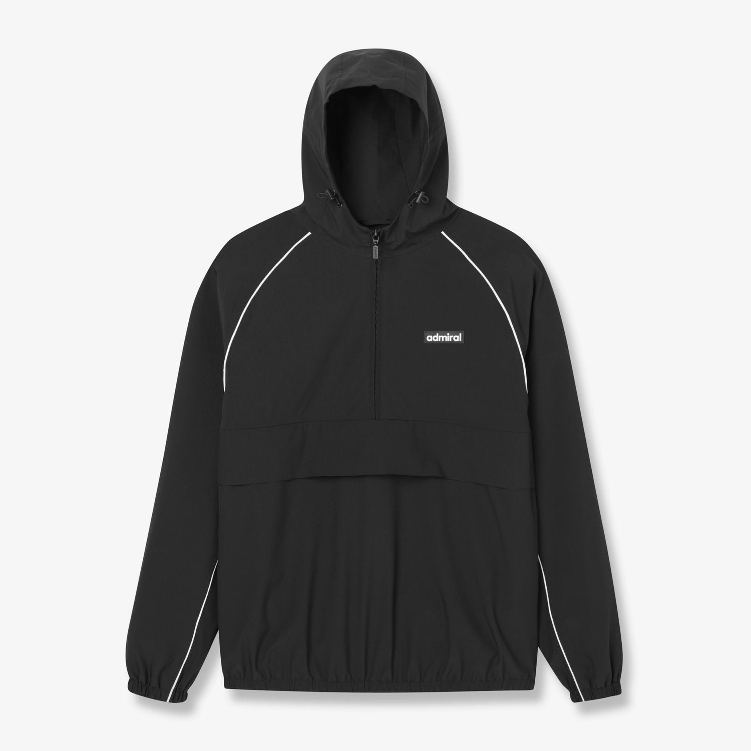 Mercury Windcheater Jacket | Black/White | Admiral Sports