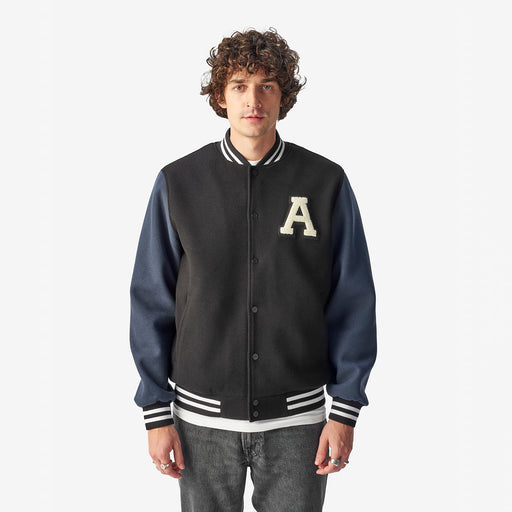 Lincoln Varsity Jacket - Black