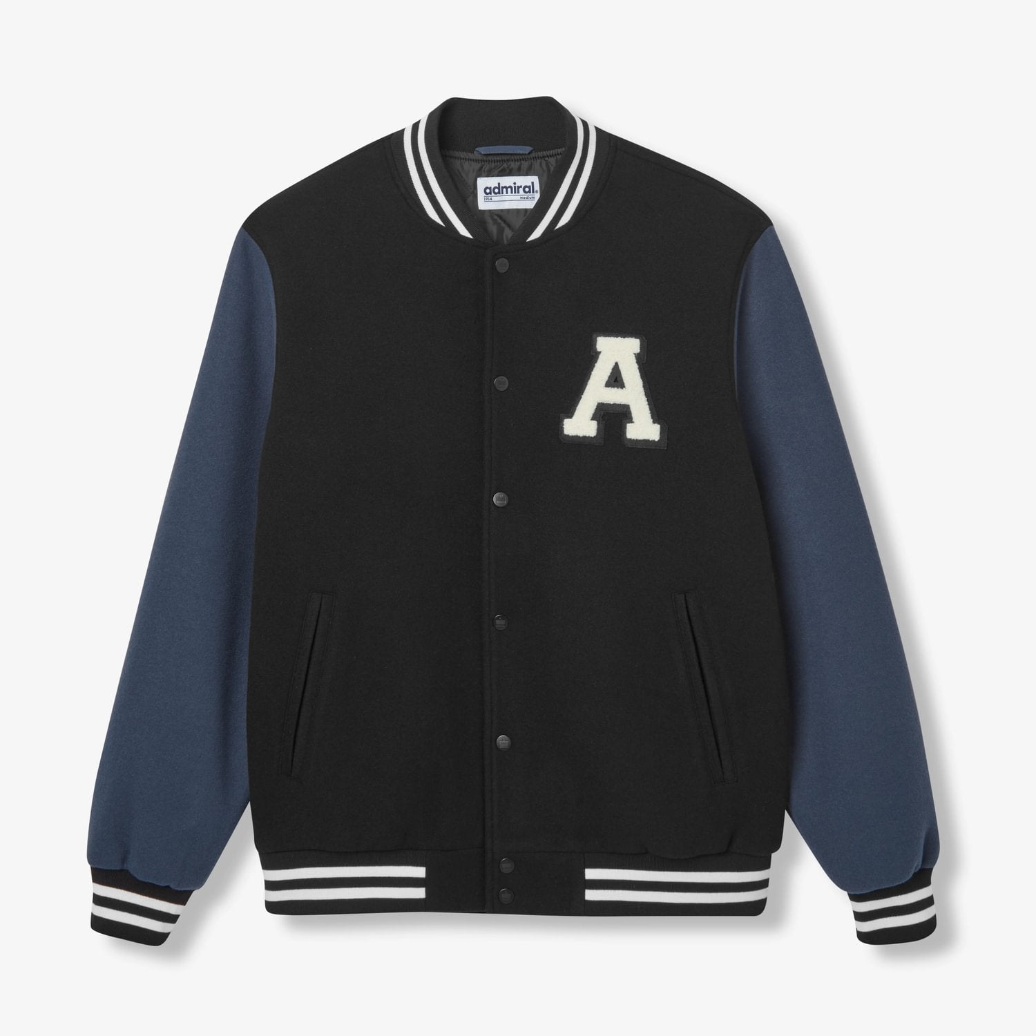 Lincoln Varsity Jacket | Black | Admiral Sports