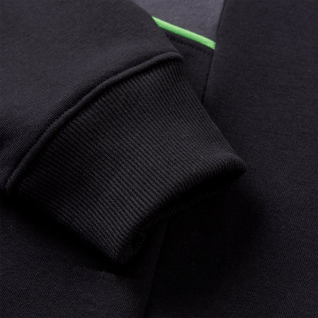 Apollo Panel Hoodie - Black/Lime