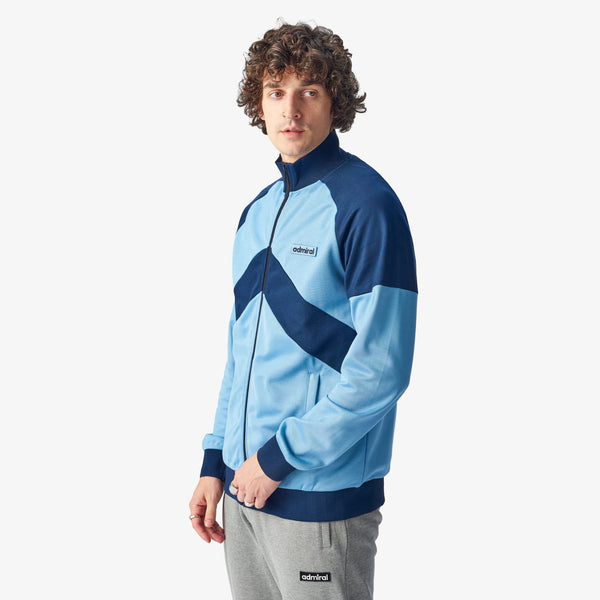 Bridge Track Top - Sky Blue/Navy