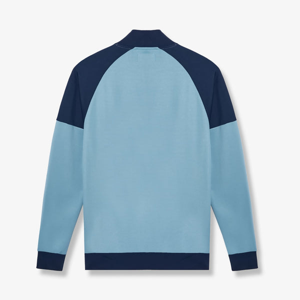 Bridge Track Top - Sky Blue/Navy