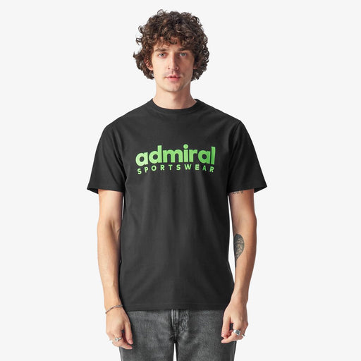 Denzell Admiral Sportswear T-Shirt - Black/Lime