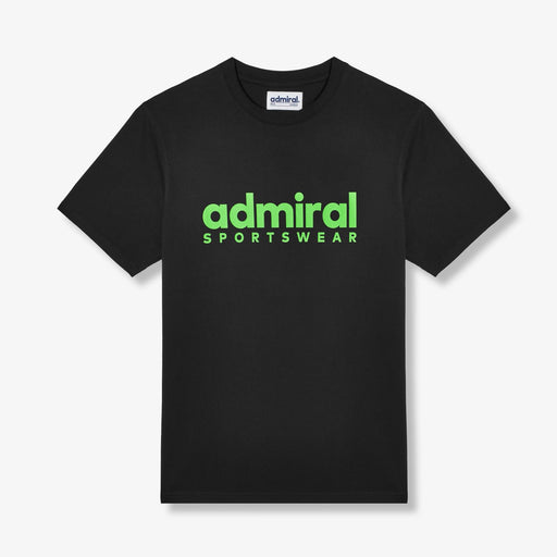 Denzell Admiral Sportswear T-Shirt - Black/Lime