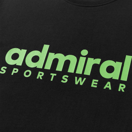 Denzell Admiral Sportswear T-Shirt - Black/Lime
