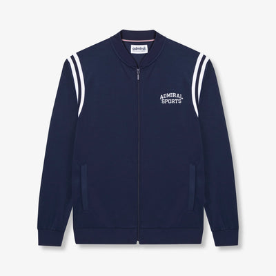 Taylor Rib Insert Track Top - Navy