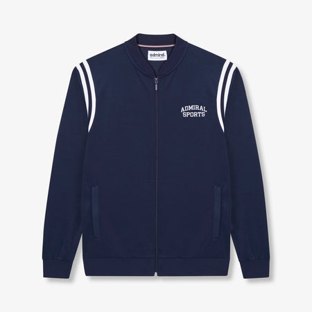 Taylor Rib Insert Track Top - Navy