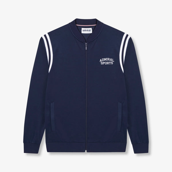 Taylor Rib Insert Track Top - Navy