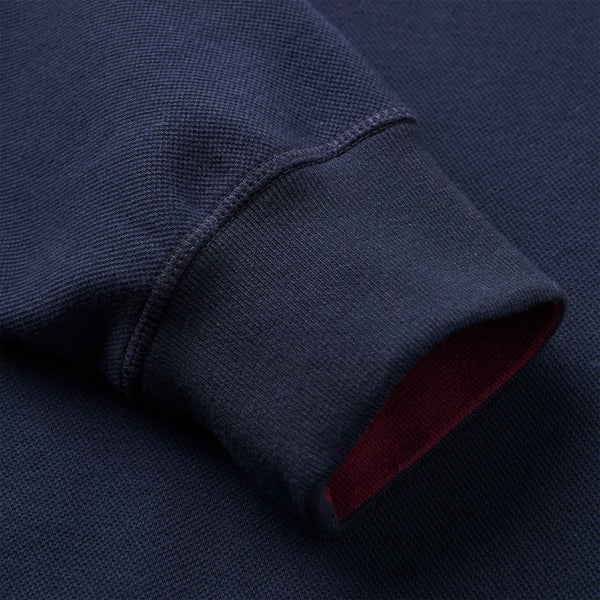 Corrigan Pique Sweatshirt - Navy