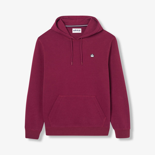 Clemence Pique Hoodie - Burgundy