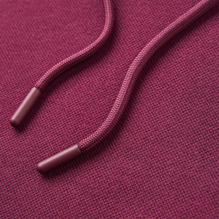 Clemence Pique Hoodie - Burgundy