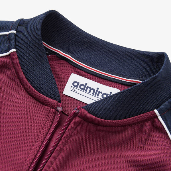 Cherry Bomber Track Top - Burgundy/Navy