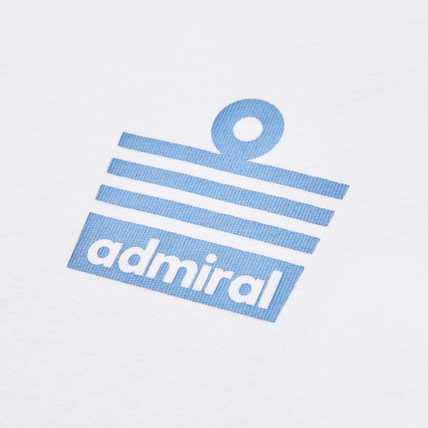 Perryman Tape T-Shirt - White/Sky