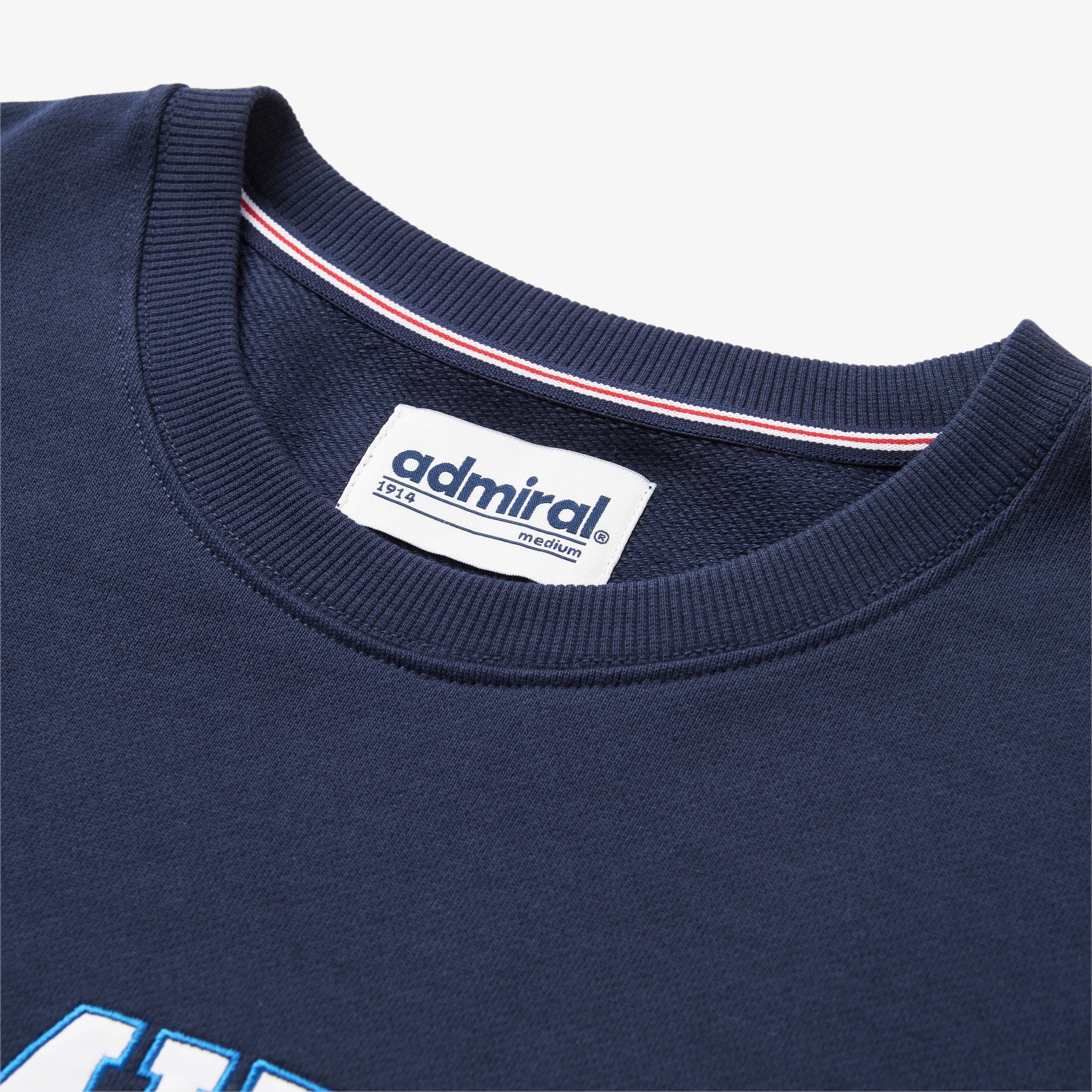 Stamford Applique Sweatshirt | Navy | Admiral Sports